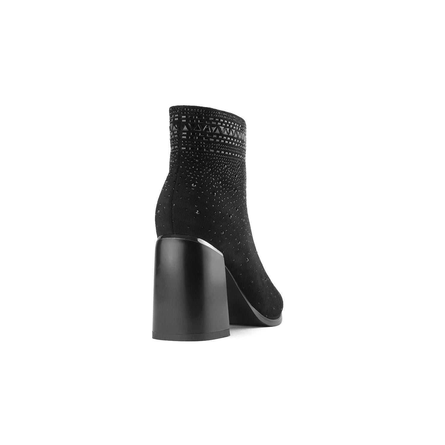 BOTIN VIA UNO BK123 TEXTIL TACO 9 - 3