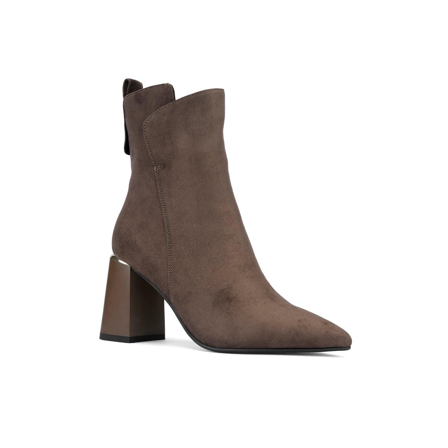 BOTIN VIA UNO DF3002 GAMUZA TACO 8.5 - 1