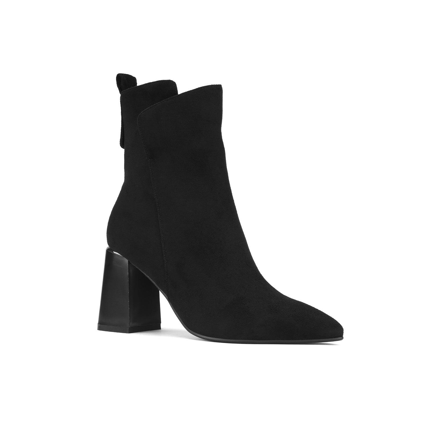 BOTIN VIA UNO DF3002 GAMUZA TACO 8.5 - 1
