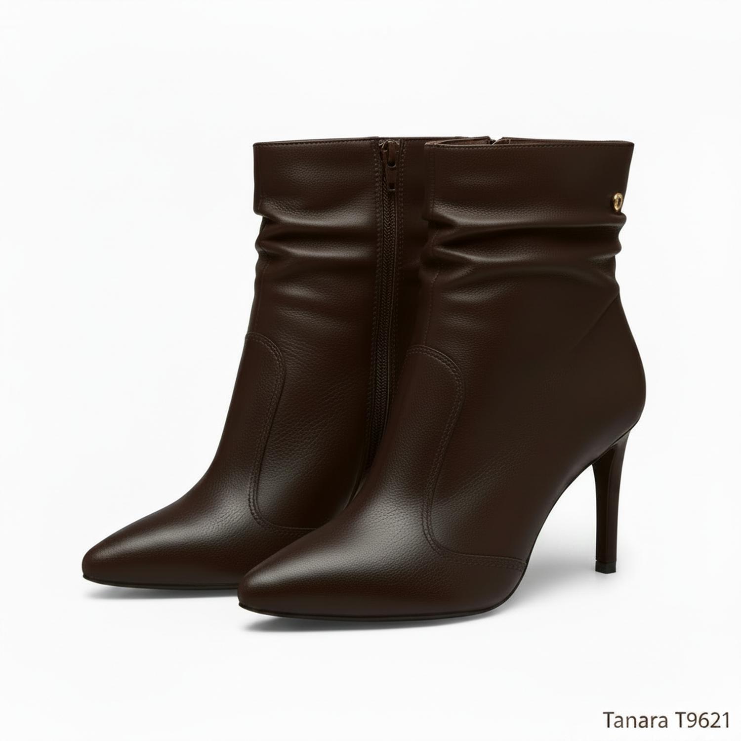 BOTIN TANARA BRASIL T9621 PELICA CUERO TACO 9 - 3