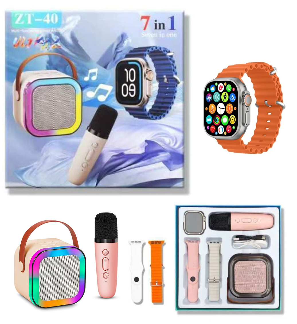 PARLANTE 7 EN 1  PARLANTE RELOJ Y MICROFONO - 3