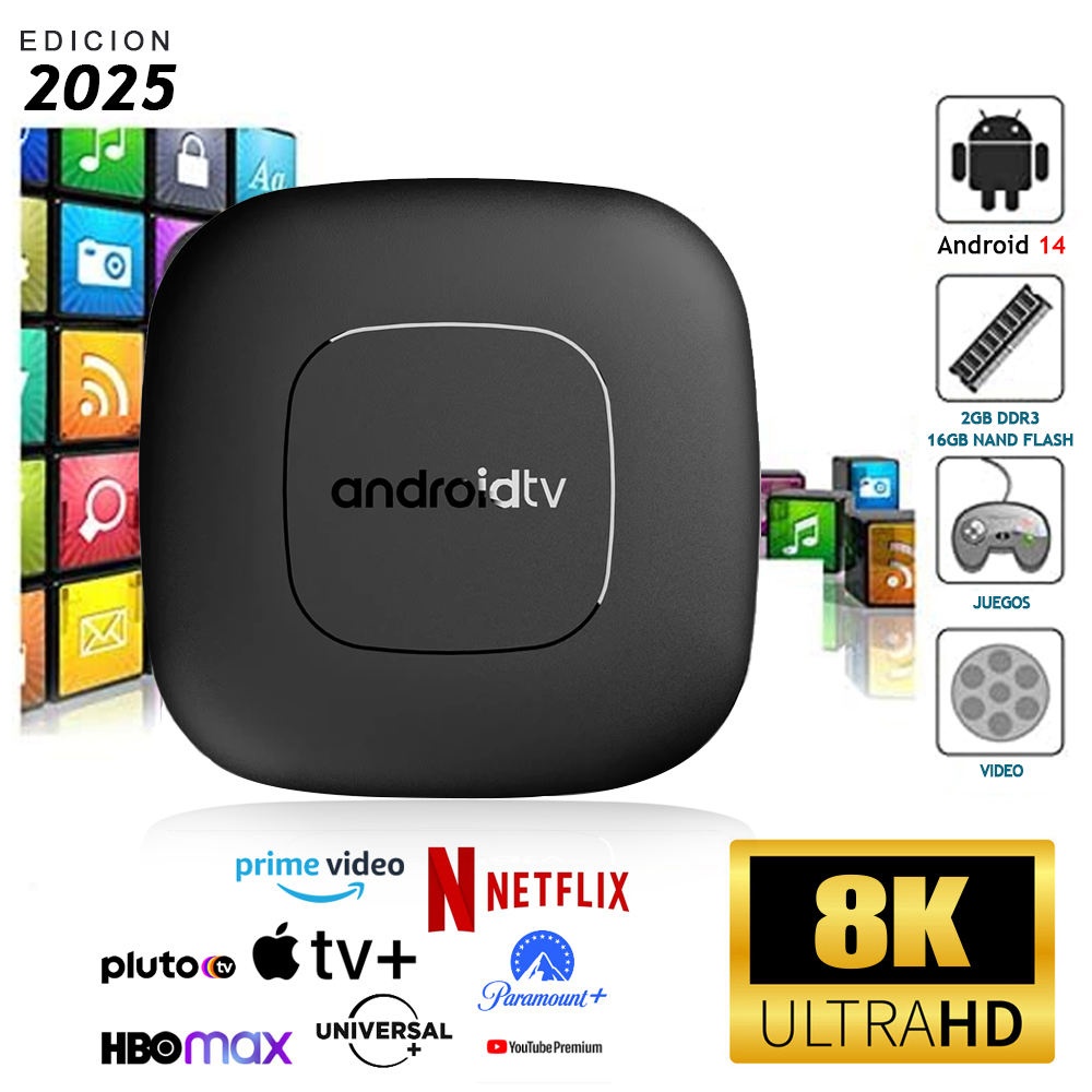 TV BOX ANDROID 13 GOOGLE TV 8K - 1