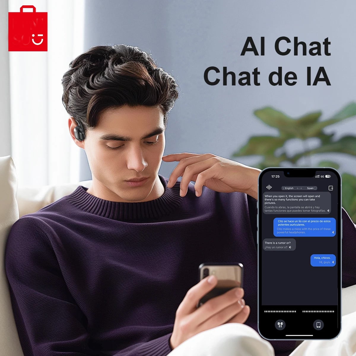 AUDIFONO TRADUCTOR DE IDIOMAS EN TIEMPO REAL - 2
