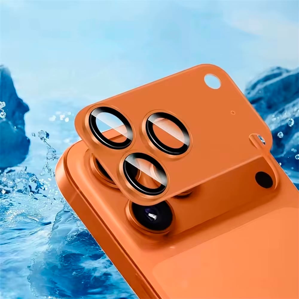 PROTECTOR DE CAMARA IPHONE 17 PRO MAX - NARANJA COSMICA - 2