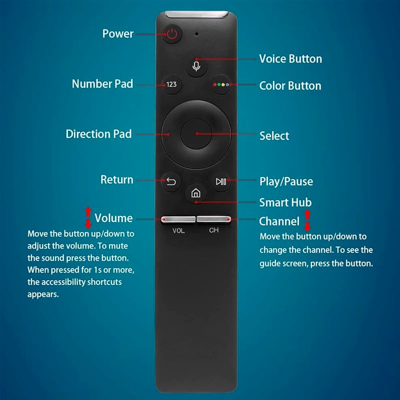 CONTROL REMOTO PARA TV SAMSUNG SMART 4K - 4