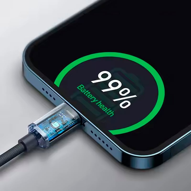 CABLE TIPO C - LIGTHING DE CARGA RÁPIDA 20W TPE PARA IPHONE 1M - 2