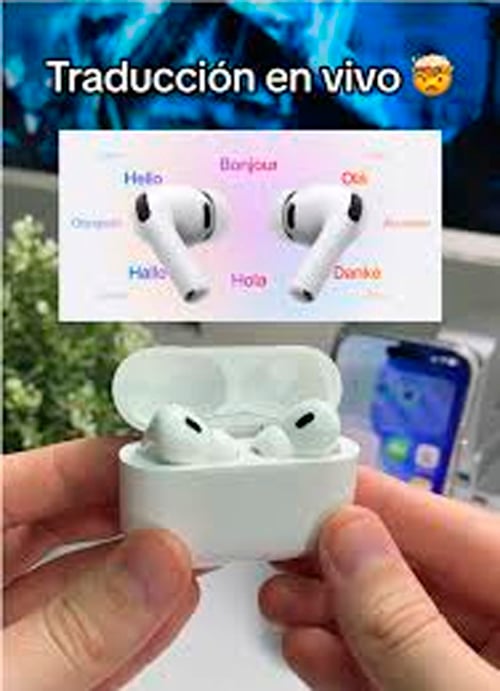 AUDIFONOS AIRPODS PRO 3ERA GENER TRADUCTOR IDIOMAS (ALTERNATIVO) - 2