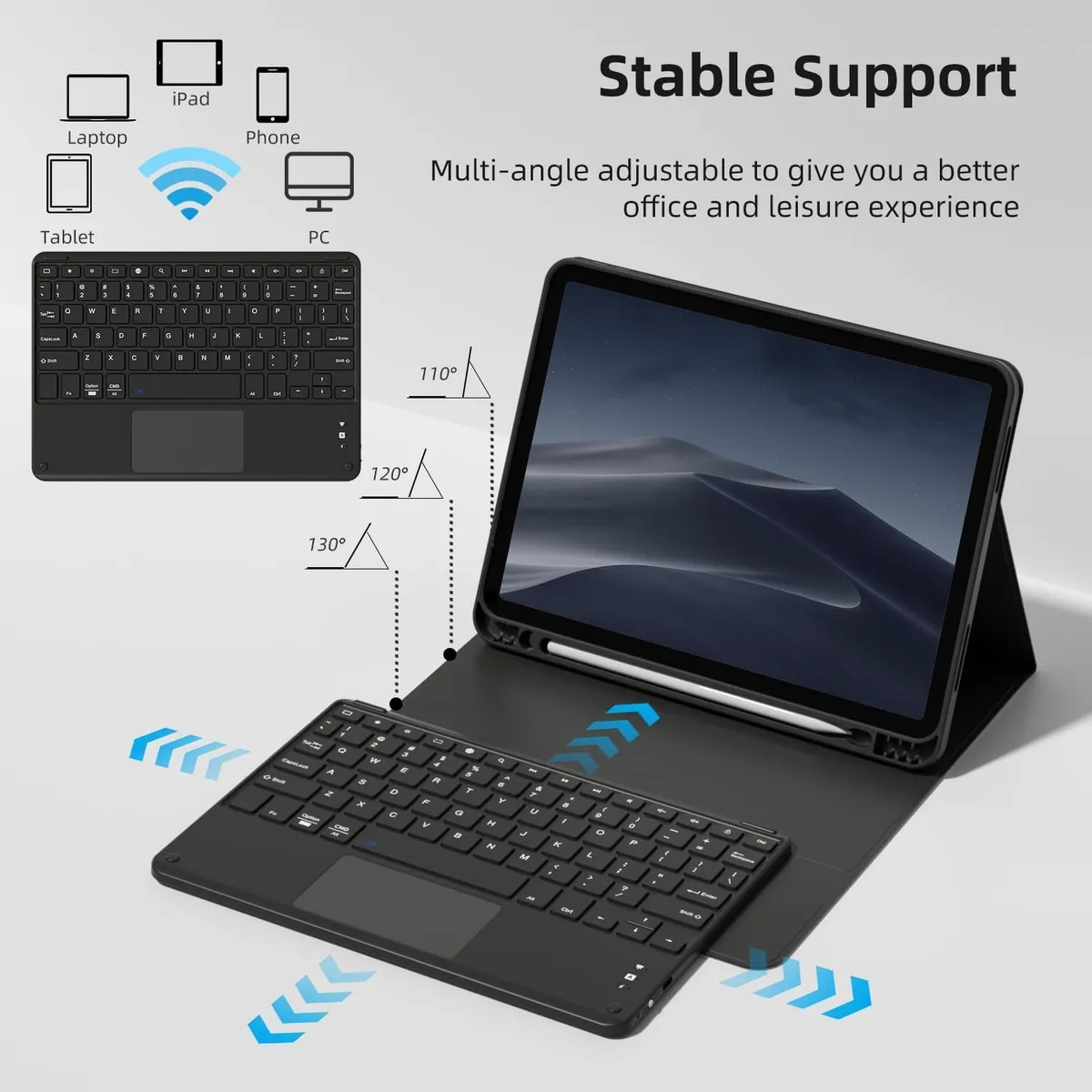 FUNDA CASE IPAD 11 A16 2025 CON TECLADO - 3