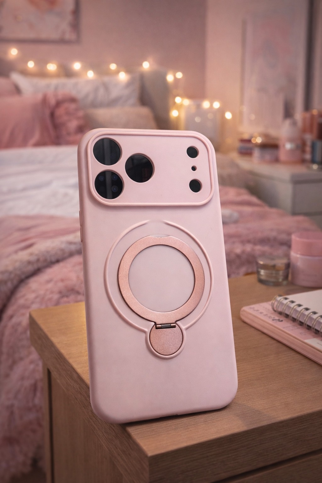 CASE FUNDA IPHONE 17 PRO MAX CON SOPORTE PALO ROSA - MAGSAFE - 2