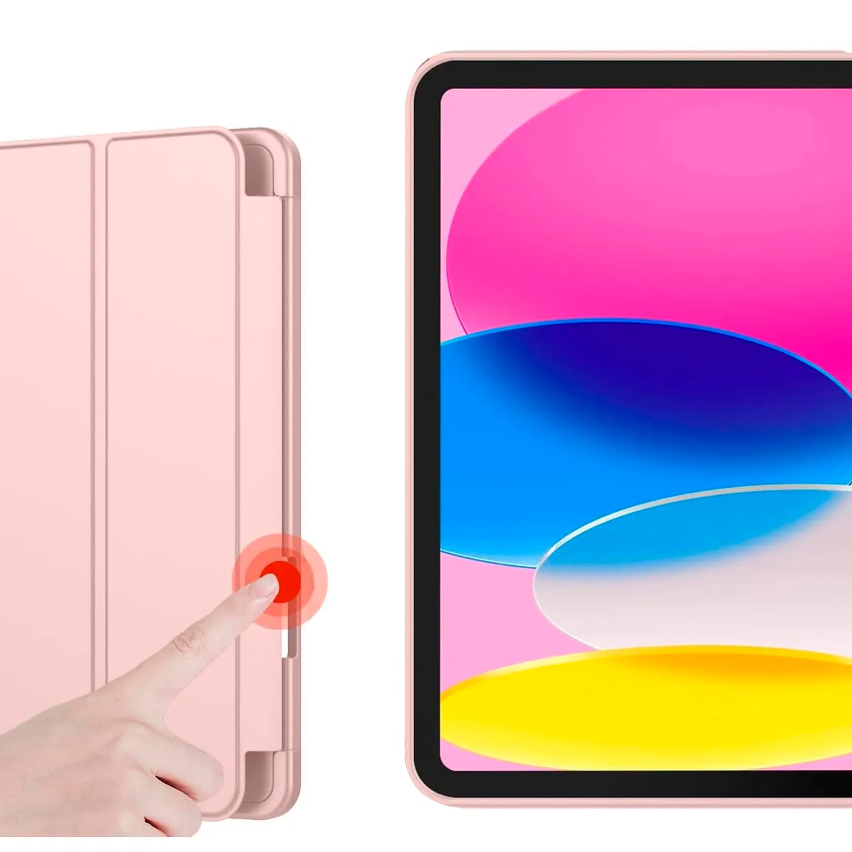 Case Funda Ipad A16 Smart Rosado - 2
