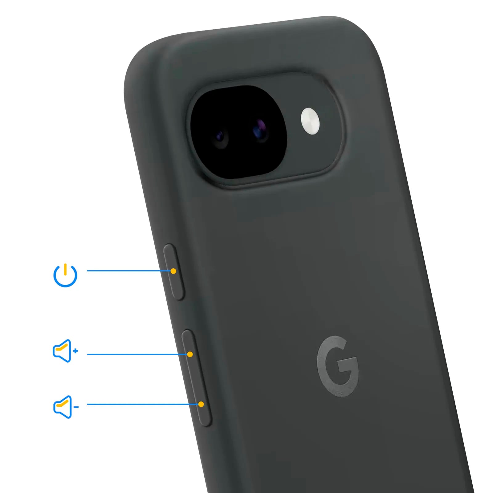 CASE FUNDA GOOGLE PIXEL 10A NEGRA - 2