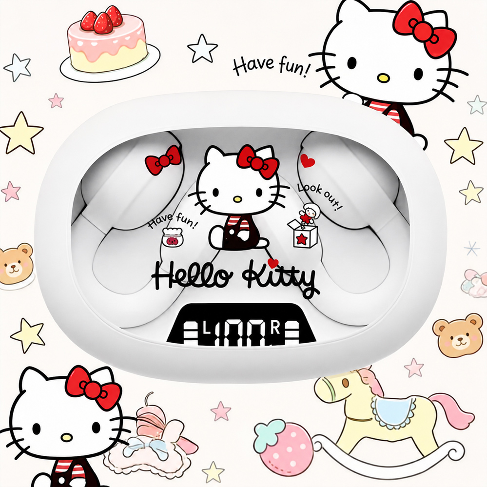 AUDIFONO HELLO KITTY BLANCO - 1