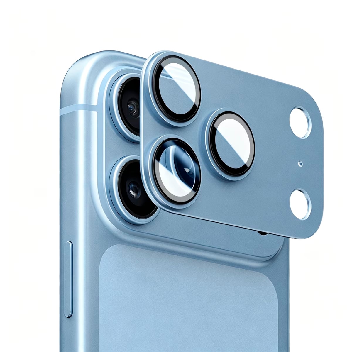 PROTECTOR DE CAMARA IPHONE 18 PRO MAX - CELESTE - 1