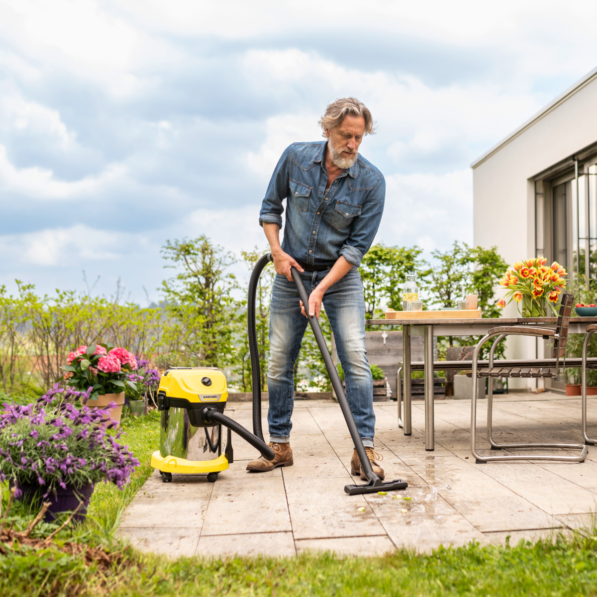 ASPIRADORA DE POLVO Y AGUA WD3S 1000W 17L KARCHER - 6