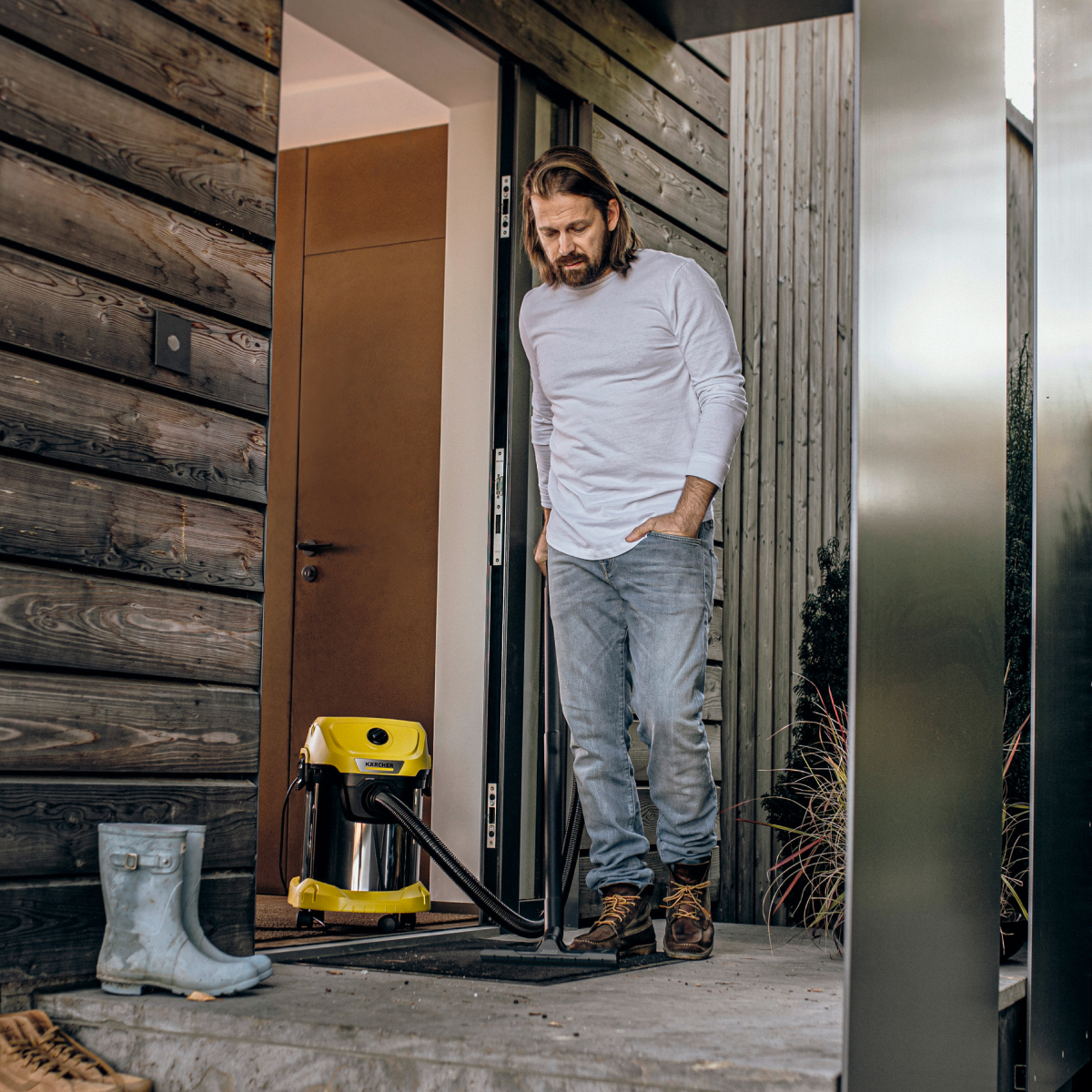 ASPIRADORA DE POLVO Y AGUA WD3S 1000W 17L KARCHER - 7