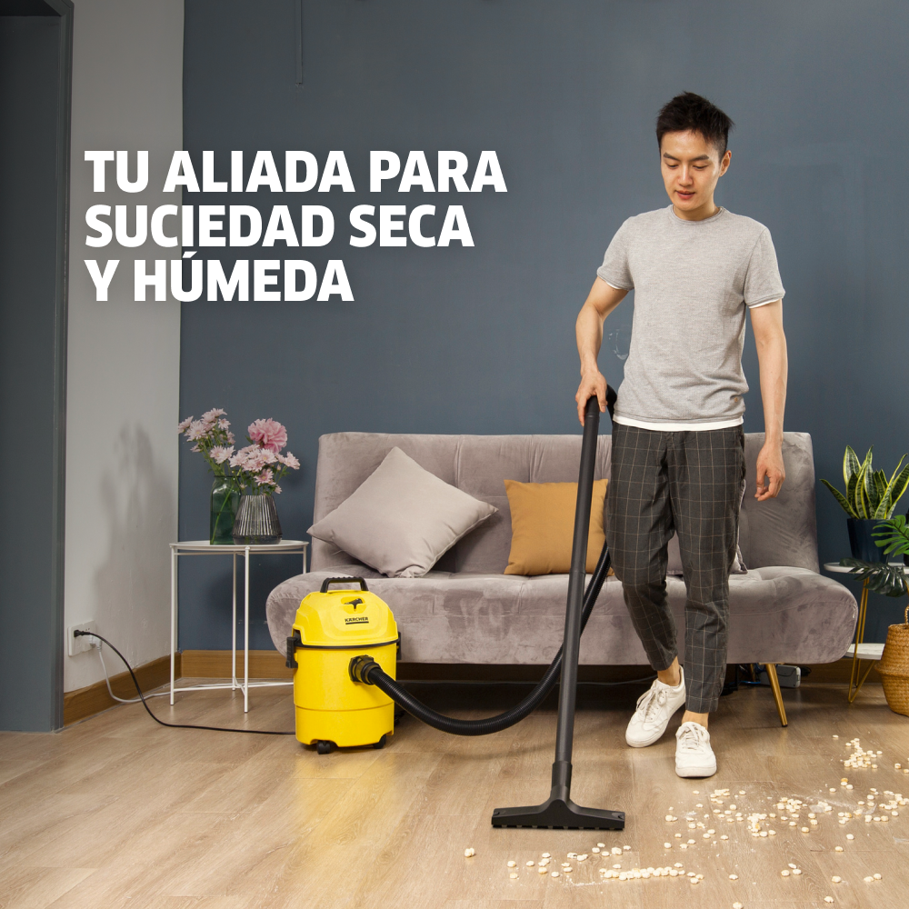 ASPIRADORA DE POLVO Y AGUA WD1 1200W 15L KARCHER - 4