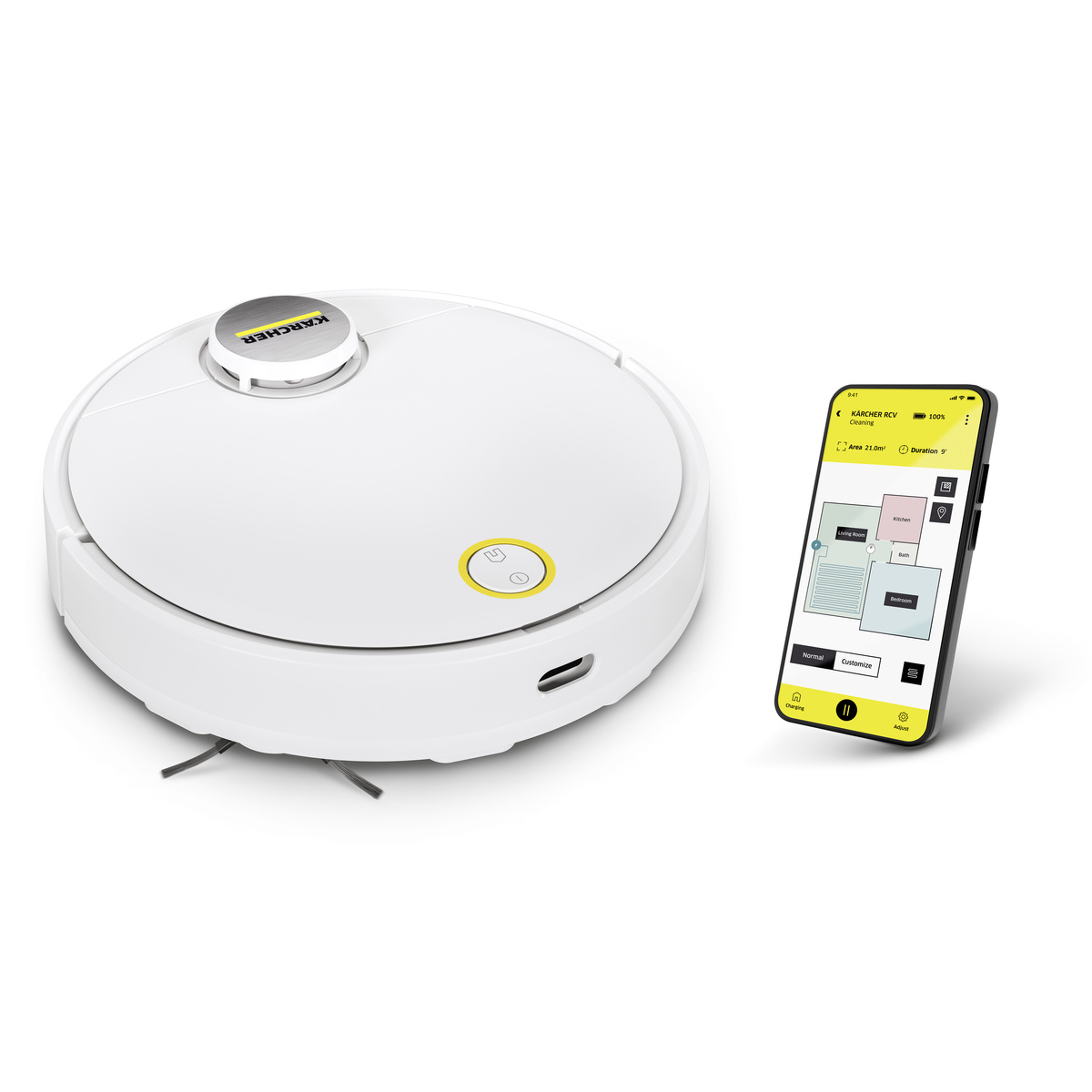 ASPIRADORA ROBOT RCV3 CON LIMPIEZA EN HÚMEDO KARCHER - 1