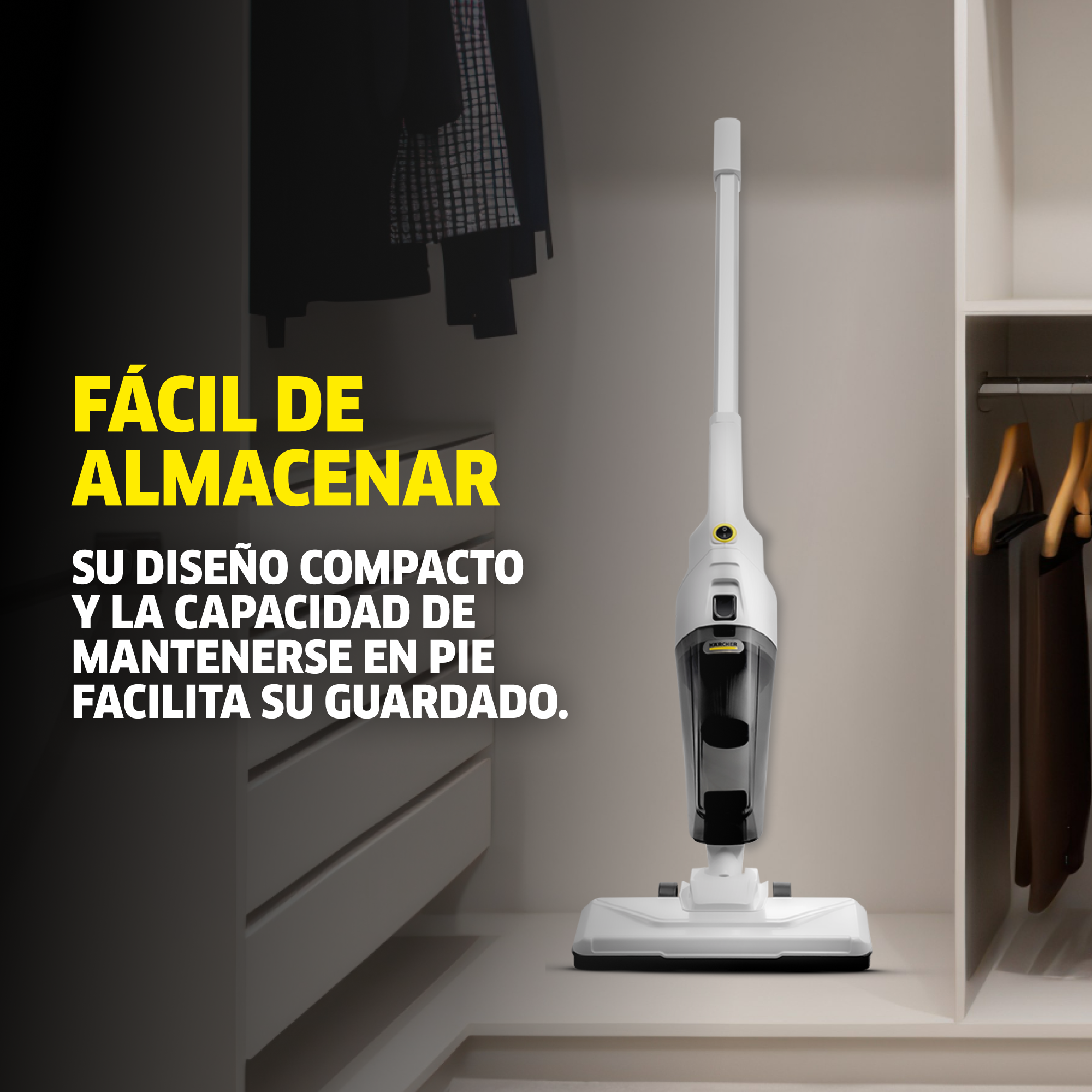 ASPIRADORA VERTICAL 2 EN 1 VCL STICK 1000W KARCHER - 8