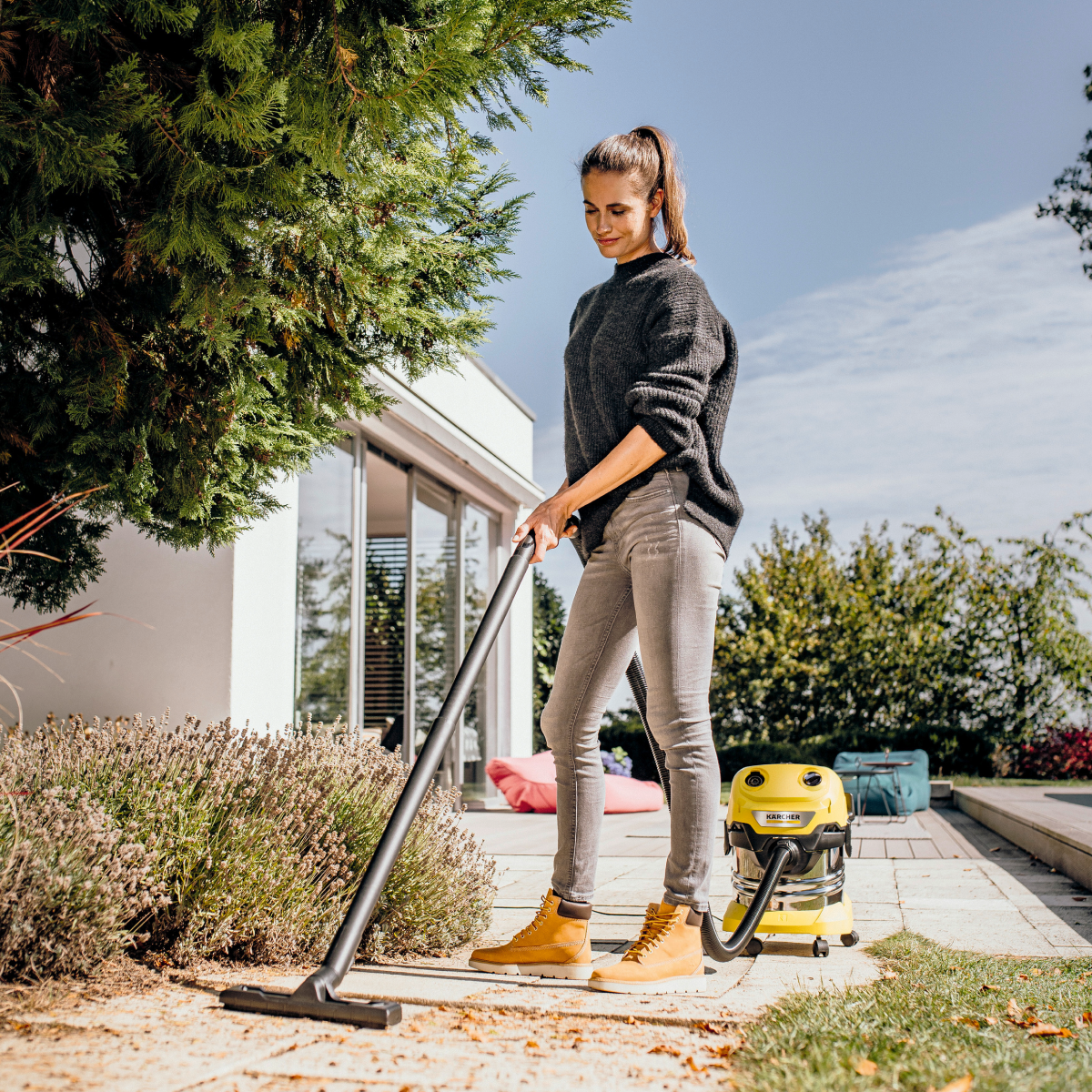 ASPIRADORA DE POLVO Y AGUA WD4S 1000W 20L KARCHER - 5