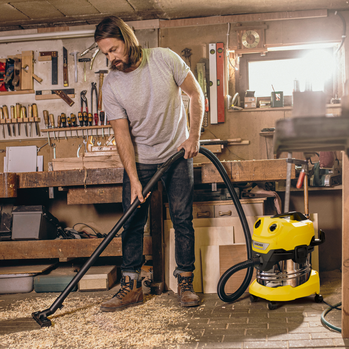 ASPIRADORA DE POLVO Y AGUA WD4S 1000W 20L KARCHER - 6