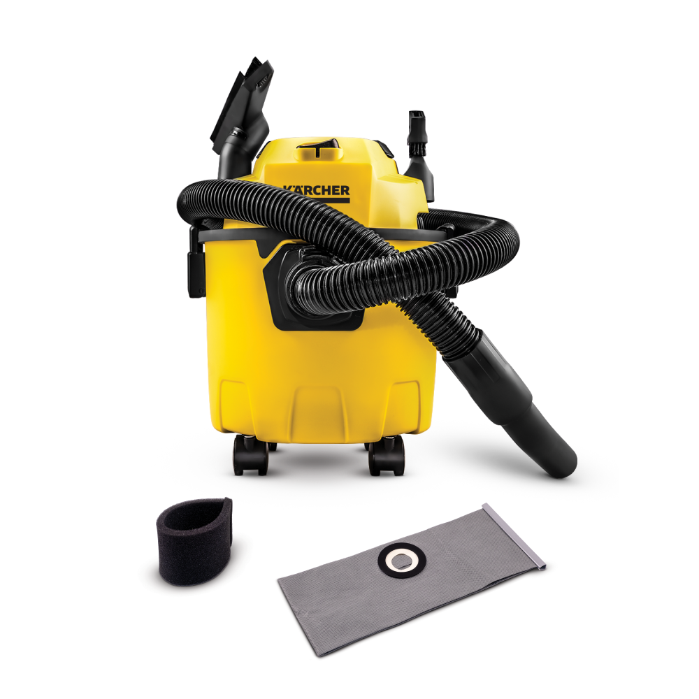 ASPIRADORA DE POLVO Y AGUA WDL1 1000W 10L KARCHER - 1