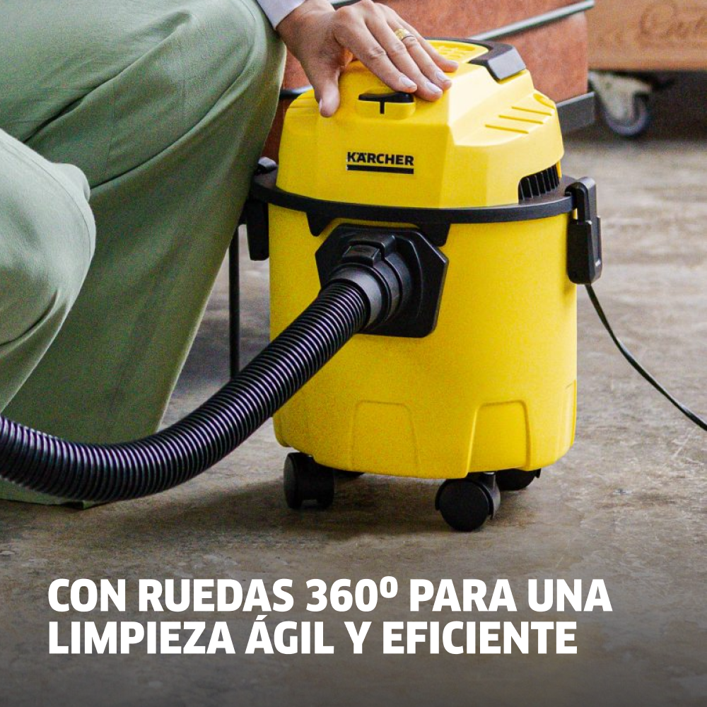 ASPIRADORA DE POLVO Y AGUA WDL1 1000W 10L KARCHER - 6