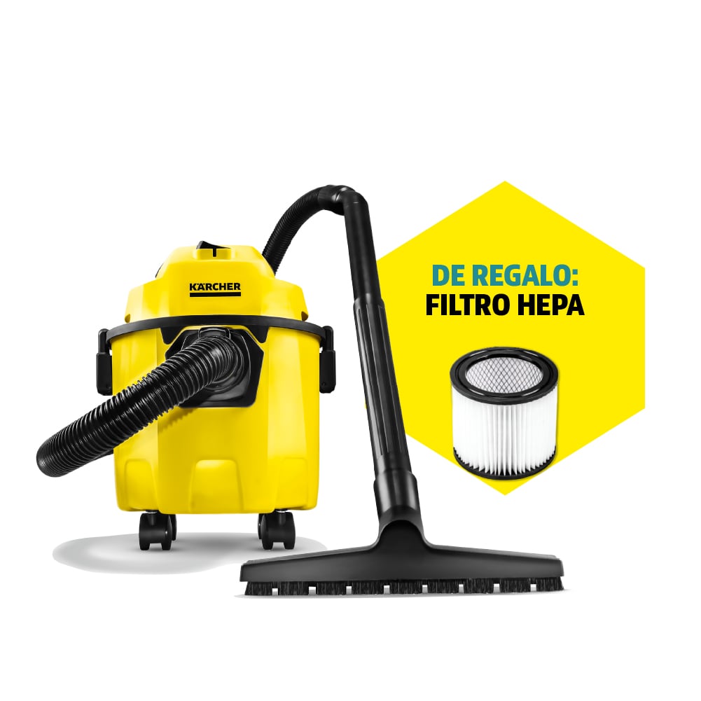 PACK ASPIRADORA DE POLVO Y AGUA WDL1 CON FILTRO HEPA - 1
