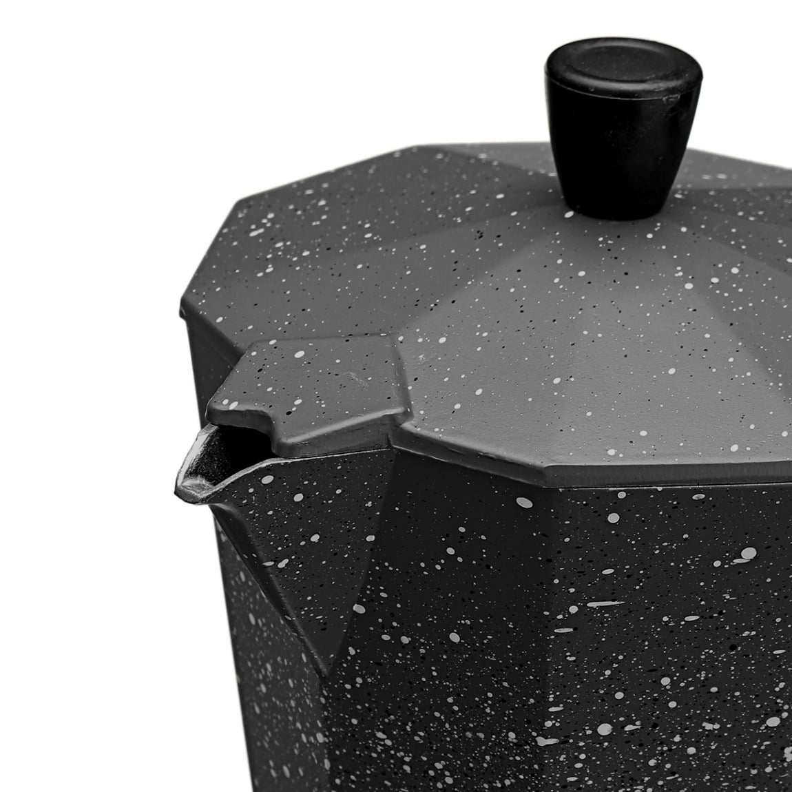 CAFETERA ITALIANA MOKA DE 9 TAZAS COLOR NEGRO DE 450 ML - 3