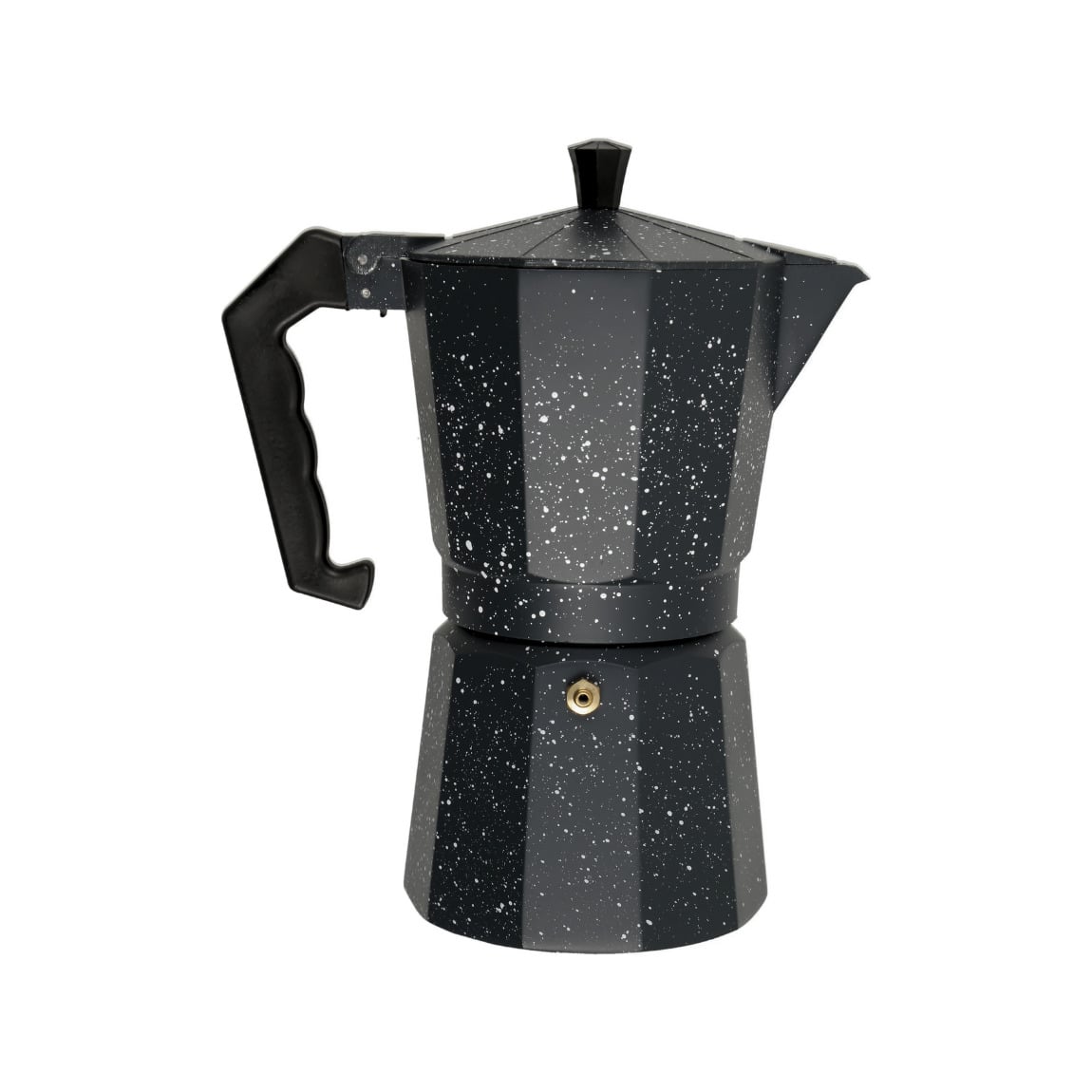 CAFETERA ITALIANA MOKA DE 9 TAZAS COLOR NEGRO DE 450 ML - 4
