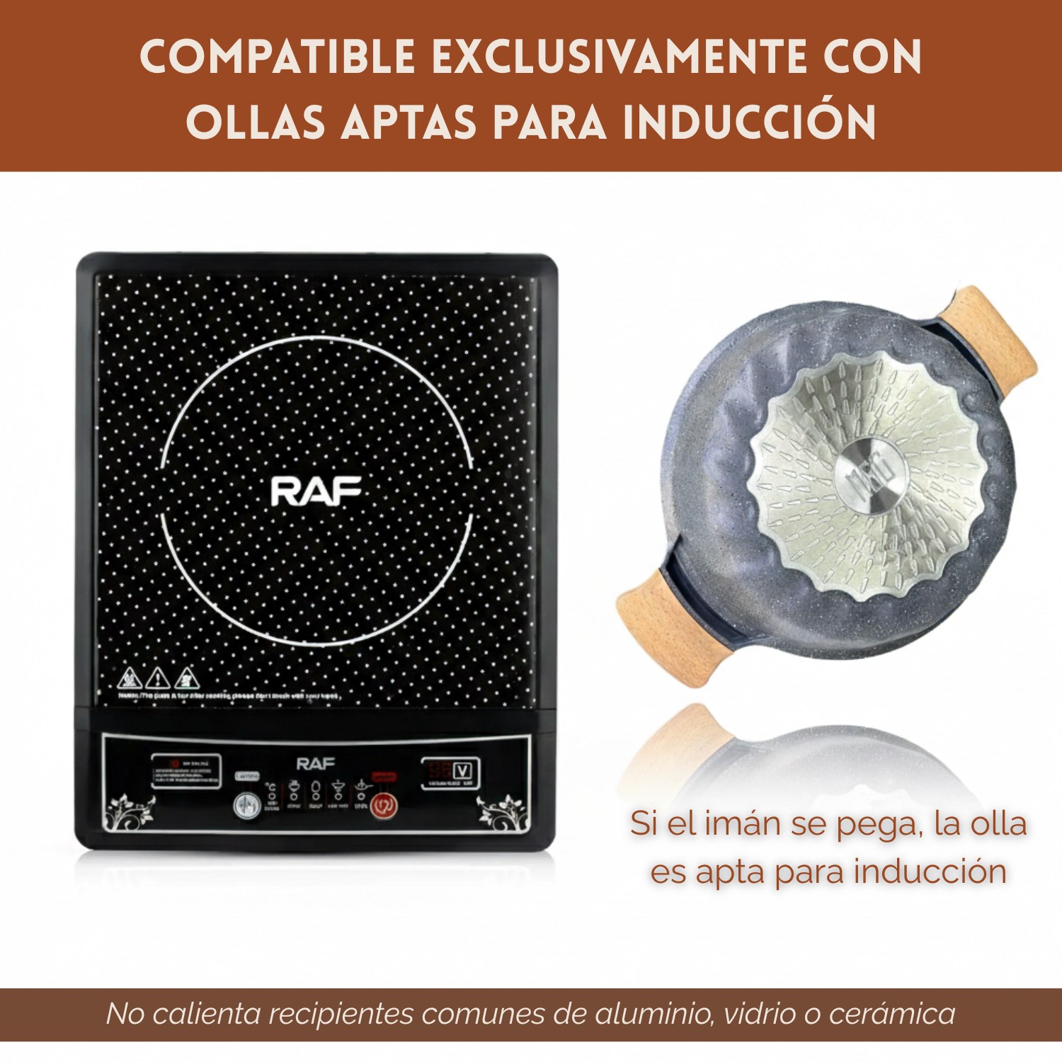 COCINA DE INDUCCIÓN 2000W – POTENTE Y EFICIENTE - 6