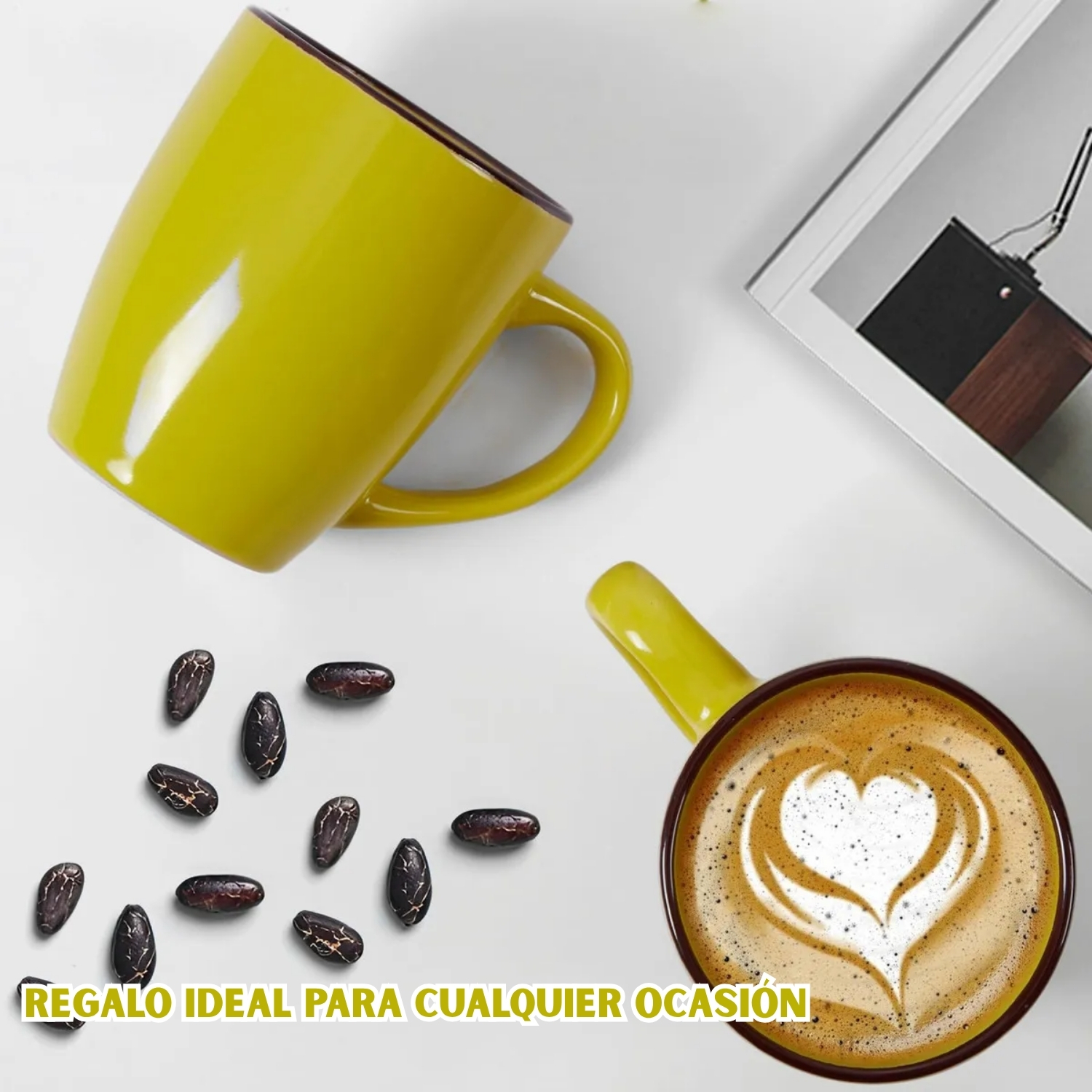 TAZAS DE PORCELANA ELEGANTE PACK X6 PARA CAFÉ, TÉ Y MÁS - 2