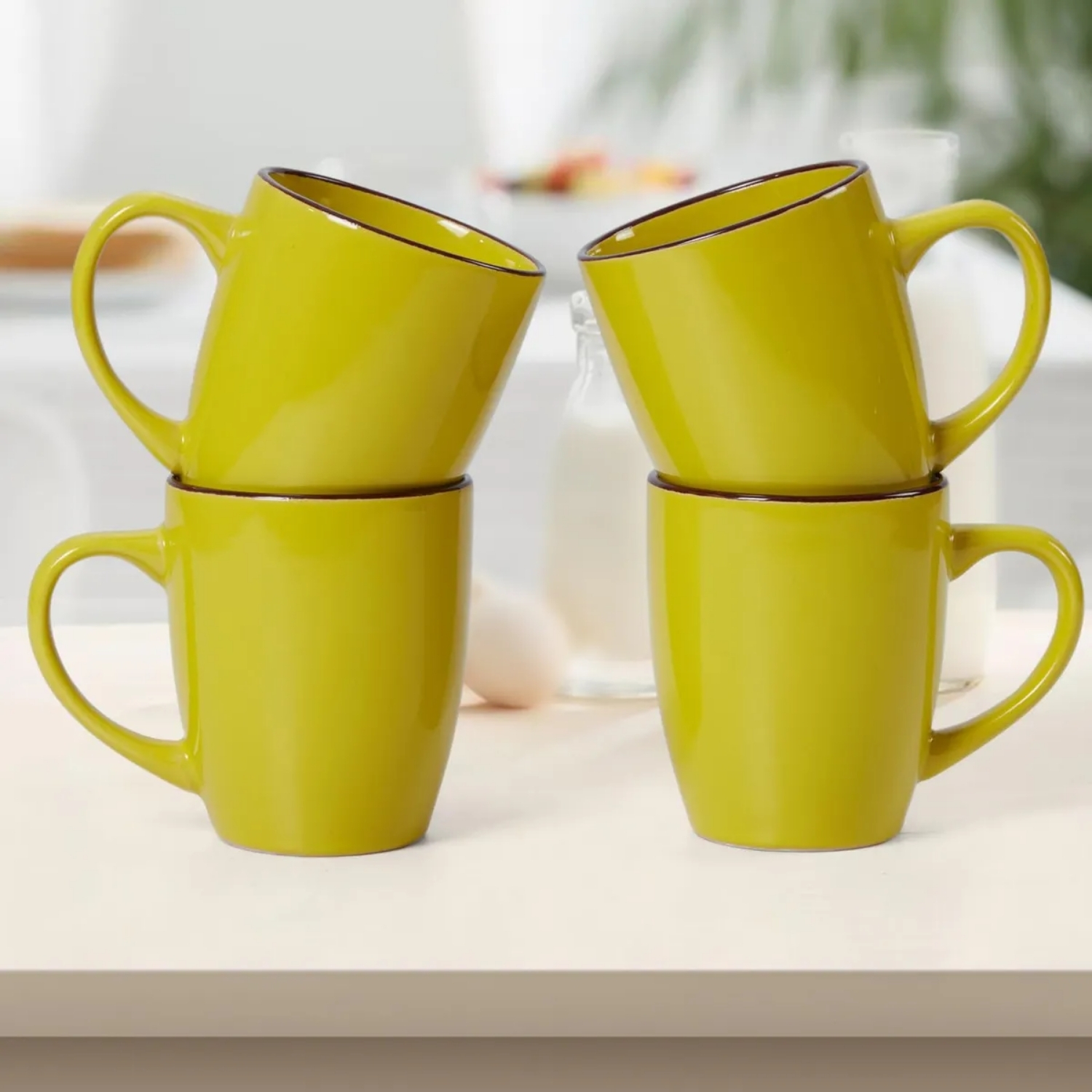 TAZAS DE PORCELANA ELEGANTE PACK X6 PARA CAFÉ, TÉ Y MÁS - 4