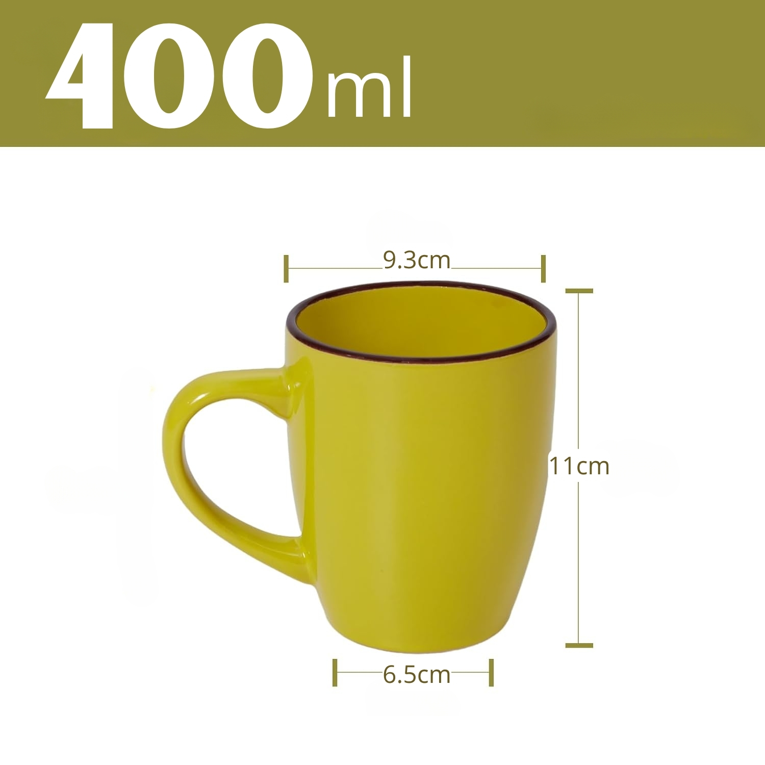 TAZAS DE PORCELANA ELEGANTE PACK X6 PARA CAFÉ, TÉ Y MÁS - 6