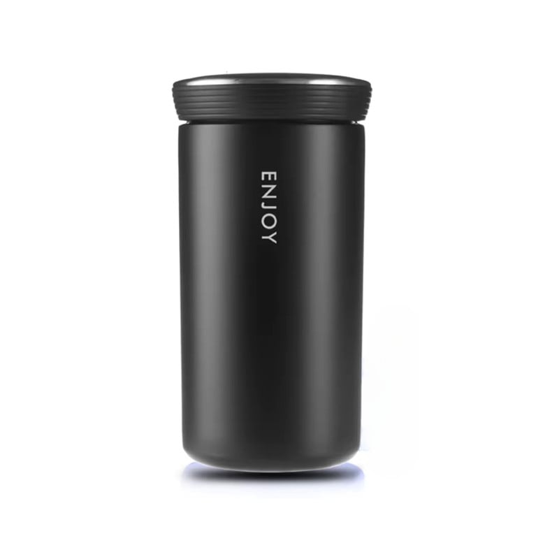 VASO TÉRMICO PARA CAFÉ TERMO DE ACERO INOXIDABLE 300ML NEGRO - 1
