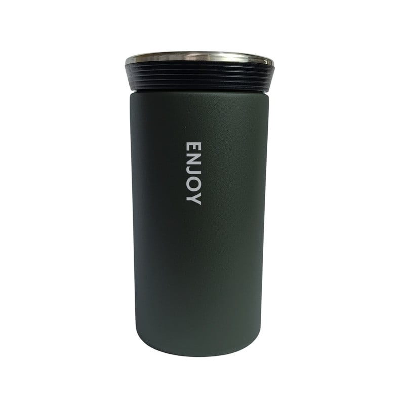 VASO TÉRMICO PARA CAFÉ TERMO DE ACERO INOXIDABLE 300ML VERDE - 1