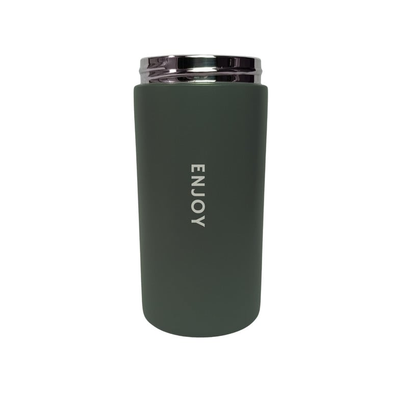 VASO TÉRMICO PARA CAFÉ TERMO DE ACERO INOXIDABLE 300ML VERDE - 3