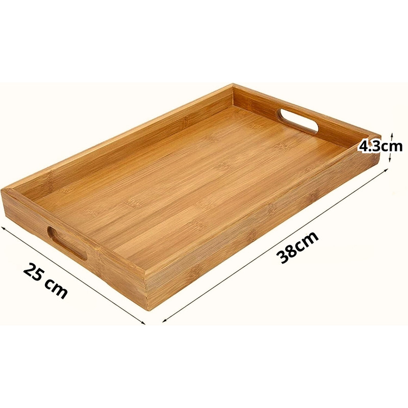 BANDEJA DE BAMBÚ PACK X2 DE 38 X 25 - 4