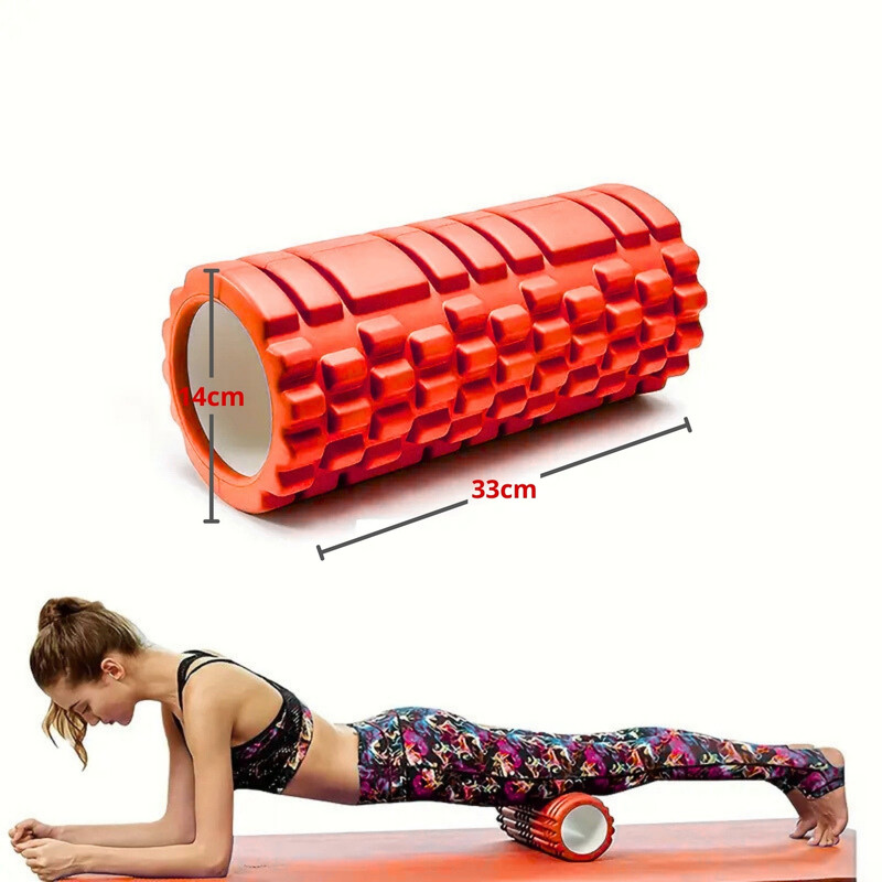 RODILLO DE YOGA FOAM ROLLER DE ESPUMA 33 X 14CM ROJO - 2