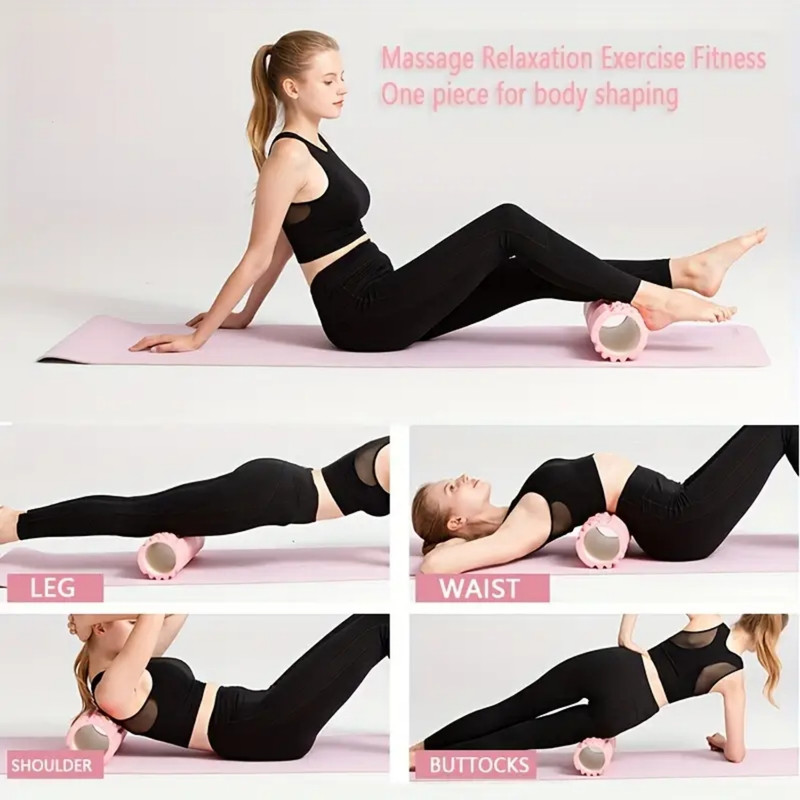 RODILLO DE YOGA FOAM ROLLER DE ESPUMA 33 X 14CM COLOR ALEATORIO - 5