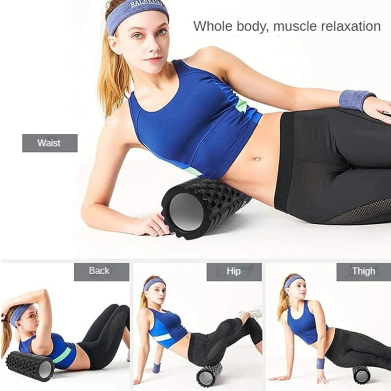 RODILLO DE YOGA FOAM ROLLER DE ESPUMA 33 X 14CM NEGRO - 5