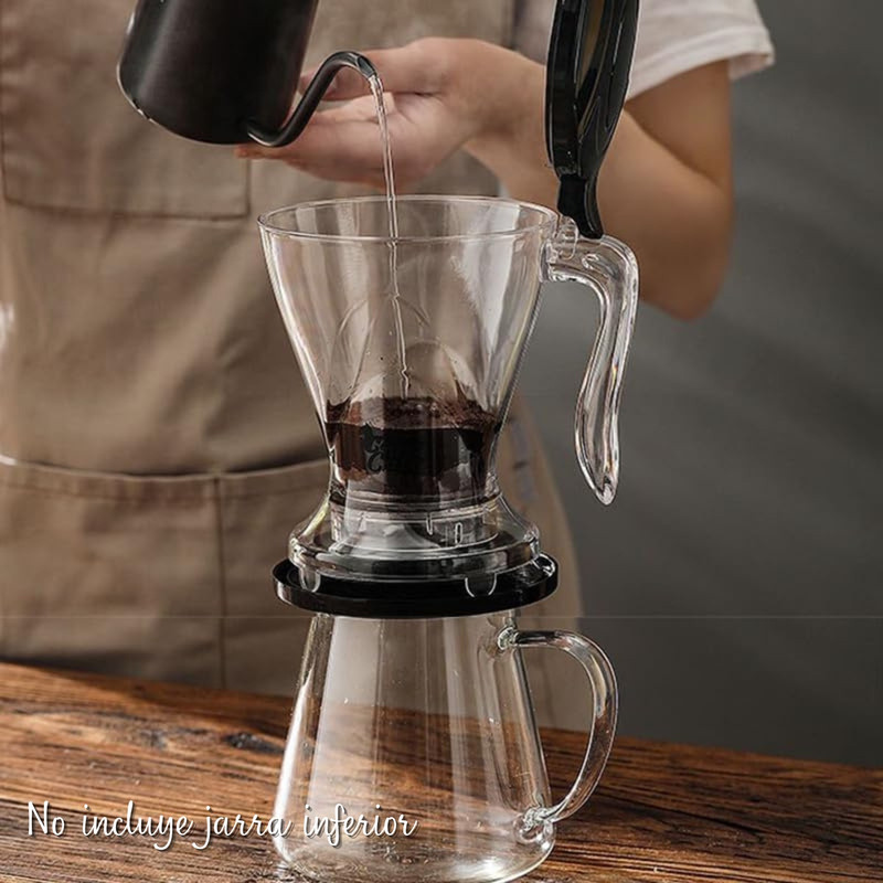 CAFETERA GOTA A GOTA 600ML CON FILTRO, JARRA INFUSOR DE TÉ - 4