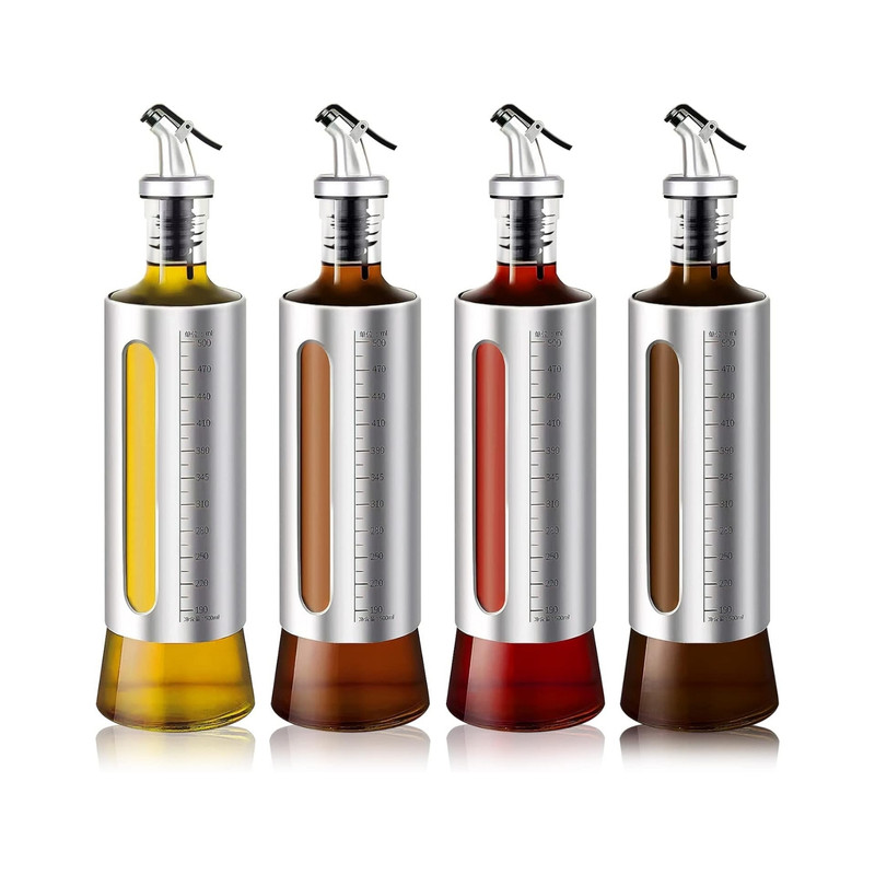 DISPENSADOR ACEITERO 500ML DE VIDRIO ANTIFUGAS – PACK X4 - 1