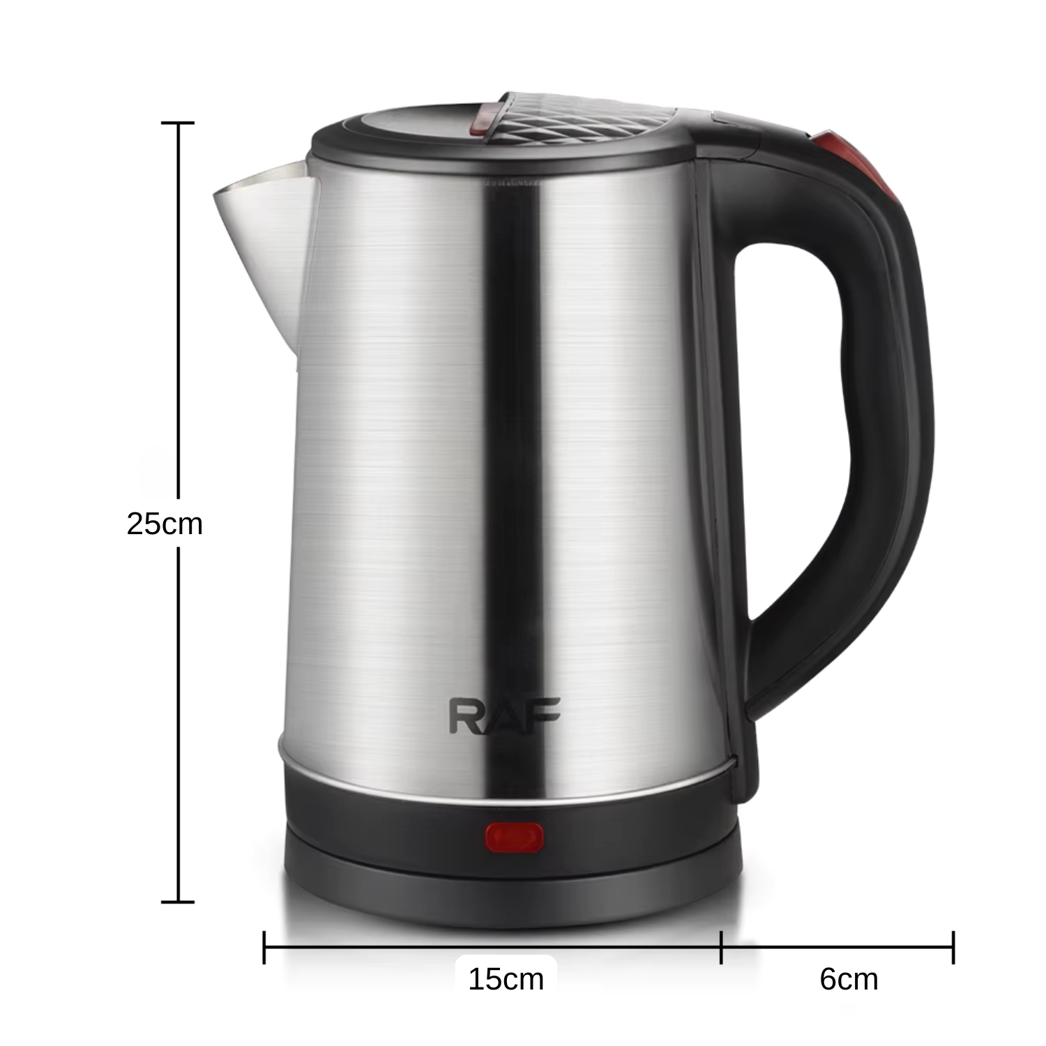 HERVIDOR ELÉCTRICO 2.5L ACERO INOXIDABLE RAF 1500W - 2