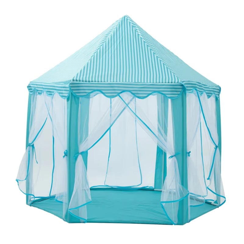 CASITA CASTILLO PRINCIPE CARPA INFANTIL PARA NIÑOS CELESTE - 1