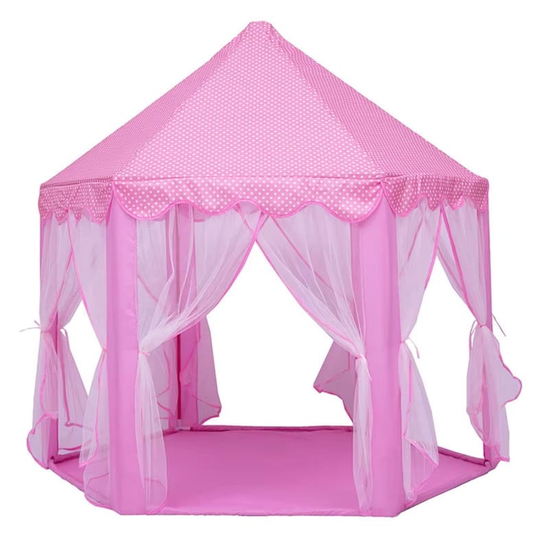 CASITA CASTILLO PRINCESA CARPA INFANTIL PARA NIÑAS ROSADO - 1