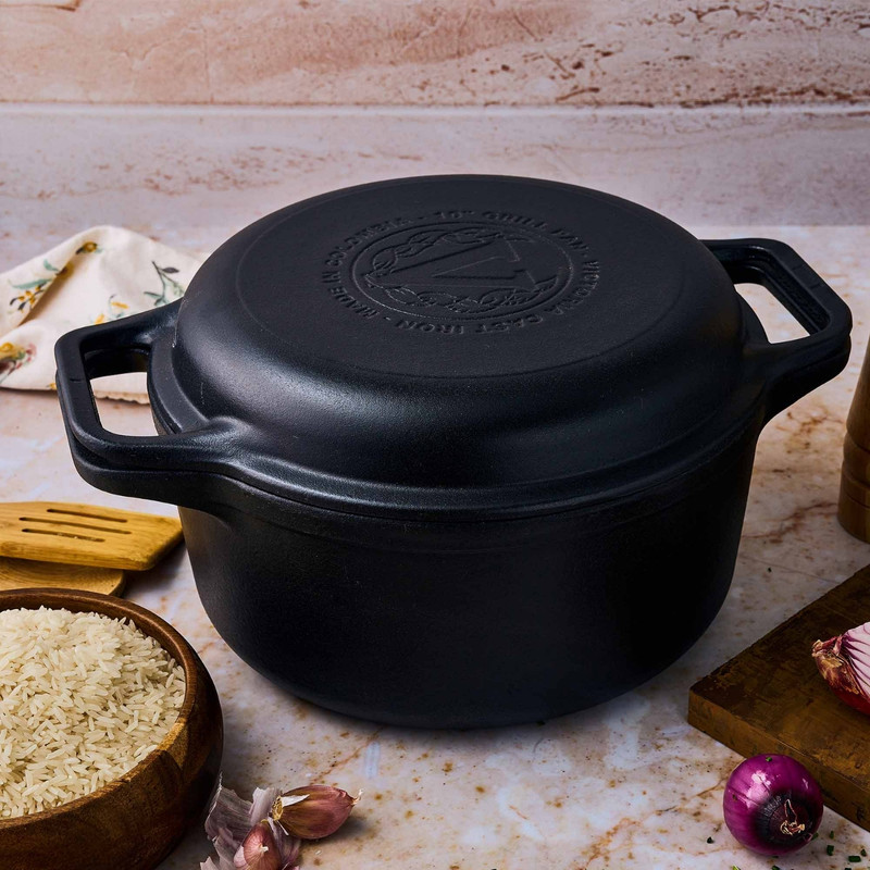 OLLA COMBO COOKER HIERRO FUNDIDO ESMALTADO 5.7L VICTORIA - 6