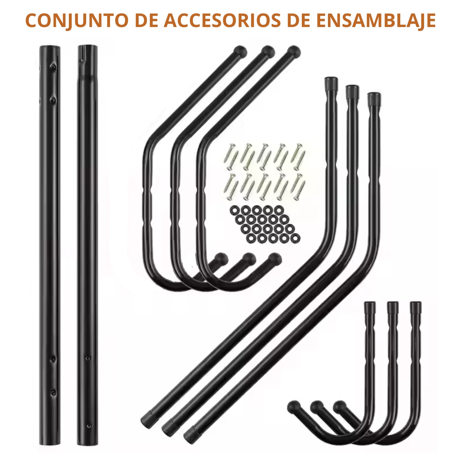 PERCHERO ARMABLE COLGADOR METÁLICO PARA ORDEN Y ESTILO NEGRO - 6