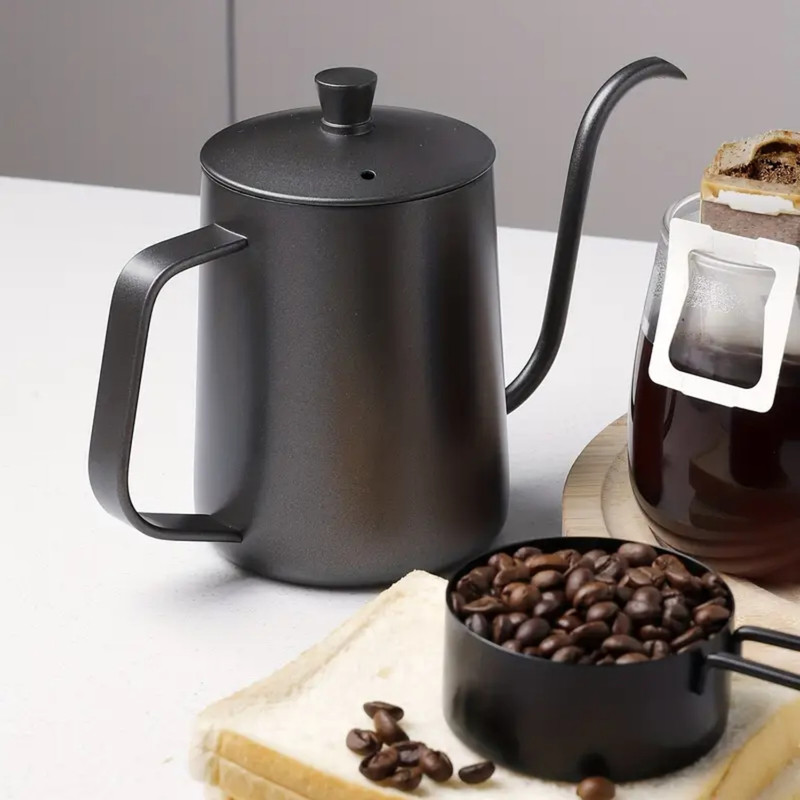 JARRA CUELLO DE CISNE 580ML NEGRO, PARA CAFETERA POR GOTEO - 6