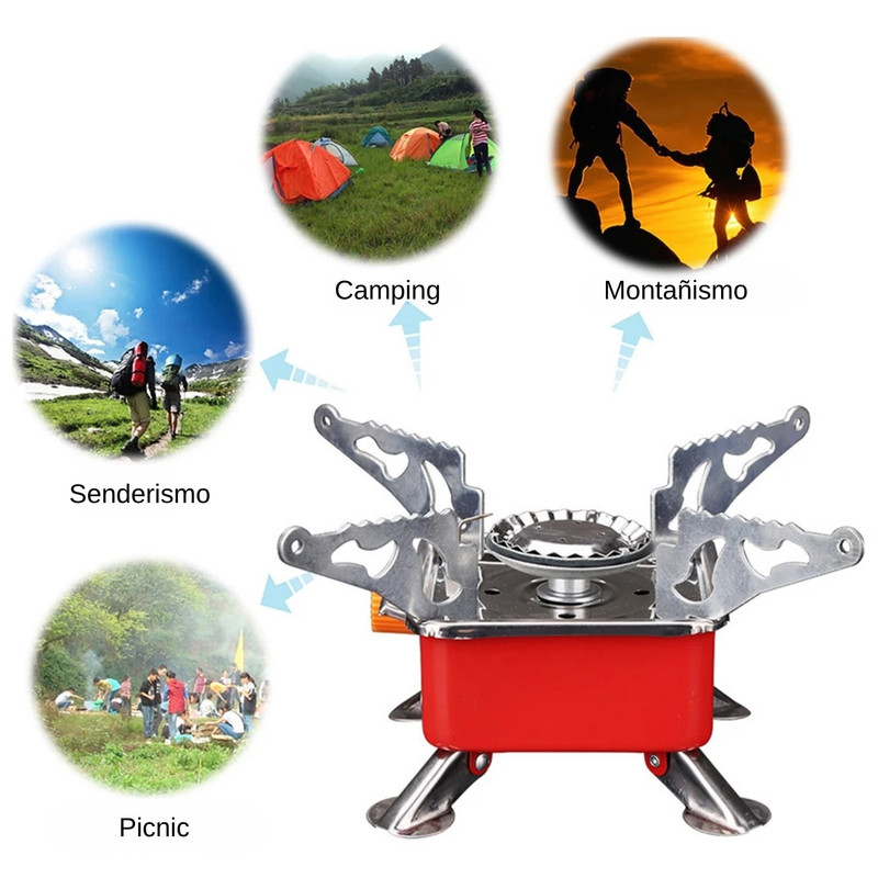 MINI COCINA PORTÁTIL A GAS IDEAL PARA CAMPING - 7