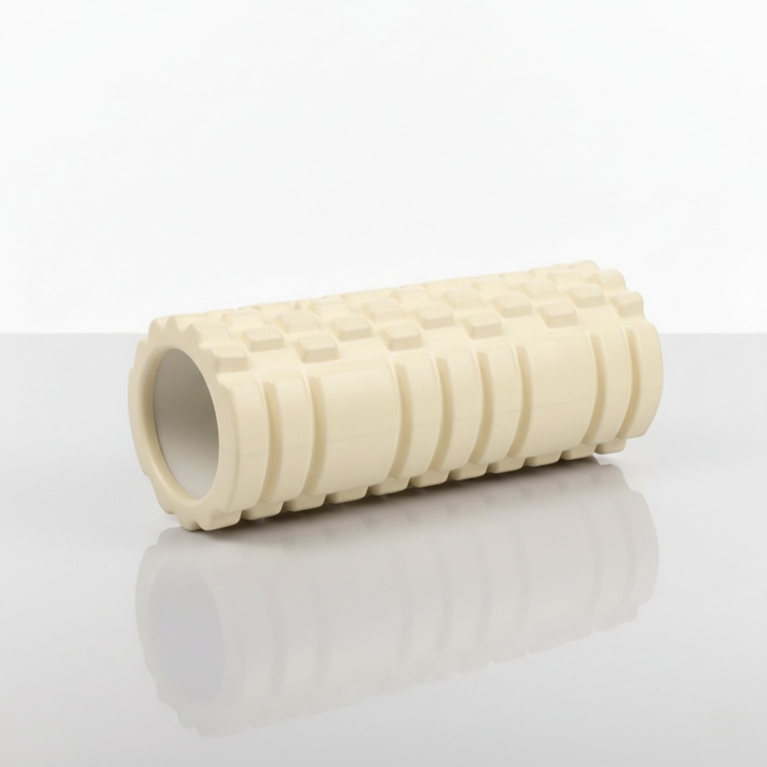 RODILLO DE YOGA FOAM ROLLER DE ESPUMA 33 X 14CM CREMA - 1